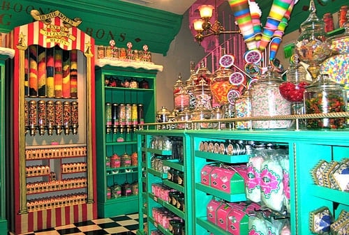 Green candy shop
